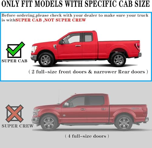 Image of COMNOVA Running Boards Side Steps for 2004-2014 Ford F-150 F150 Super Cab