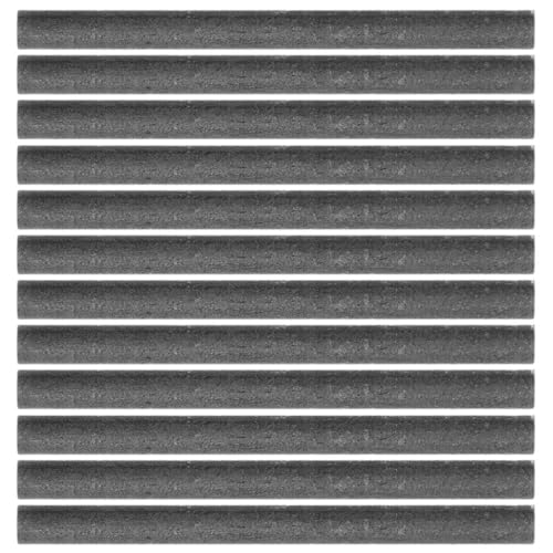 PRETYZOOM 12 Pièces Bâtonnet D'agitation en Graphite Haute Résistance Diamètre 8 Mm pour Fusion de Métaux Noir Solide et Facile à Manipuler en Laboratoire