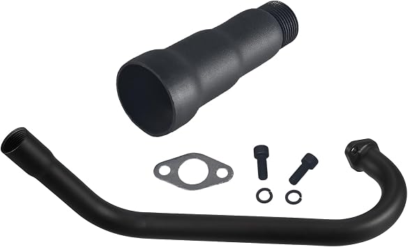Upgrade Right Long 3 Stage Exhaust Pipe Header 79cc GMB100 CT100U Black