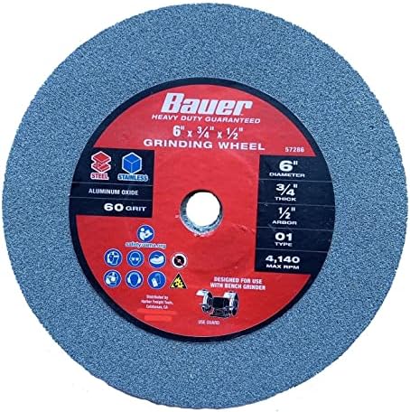 Bench Grinding Wheel 60 Grit- 6 Inch 