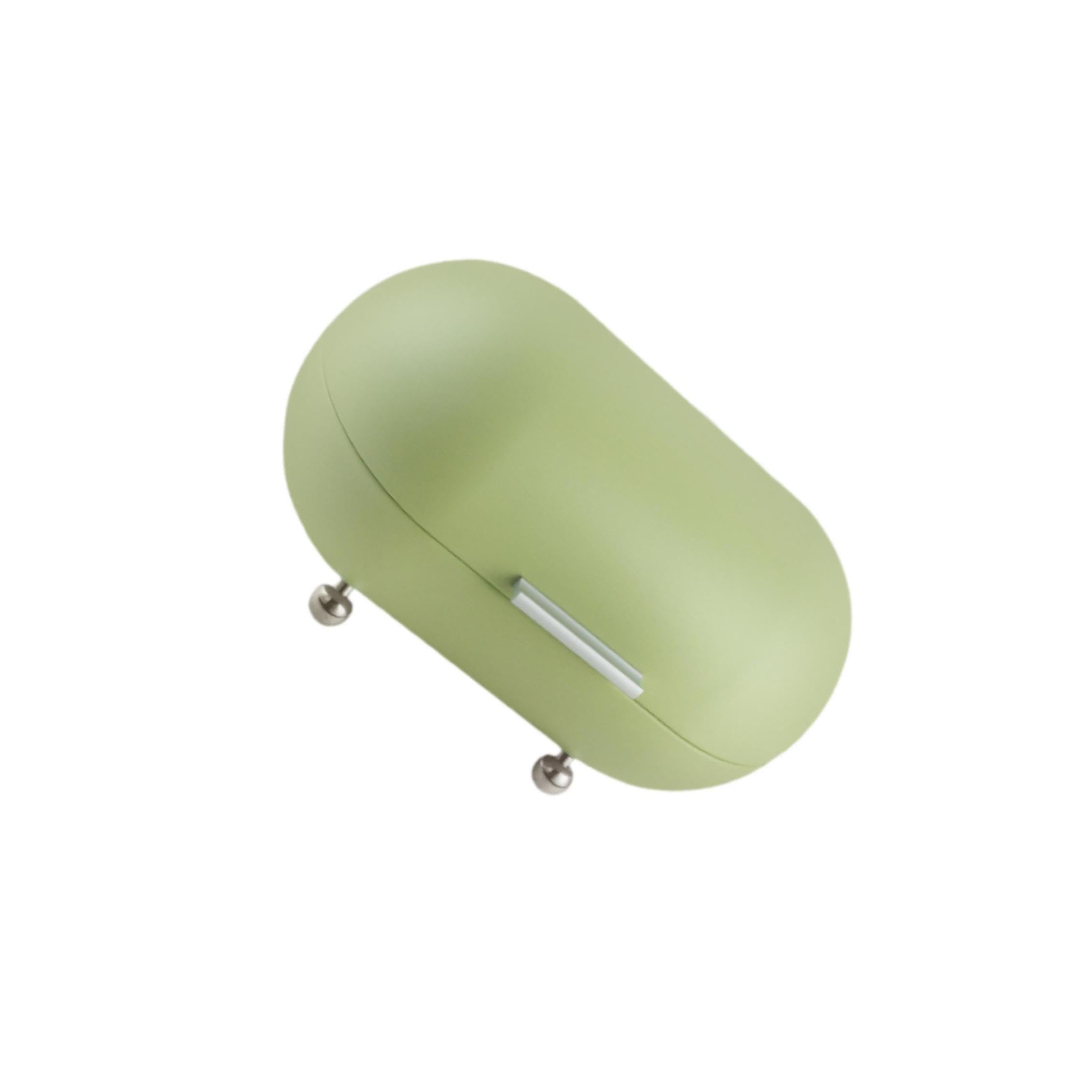 Caja de Almacenamiento de Pan multifunción para encimera, repostería, Cocina, Elegante Recipiente Metal para Pan con Tapa abatible fácil Abrir y Cerrar. , Verde