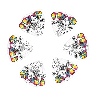 Ensemble de 12 médiators de guitare girafe drôle mignon pour guitare acoustique, guitare électrique, contrebasse… - Les Beatles, Paul McCartney, John Lennon, RIngo Starr, George Harrison Ensemble de 12 médiators de guitare girafe drôle mignon pour guitare acoustique, guitare électrique, contrebasse… – Image 2