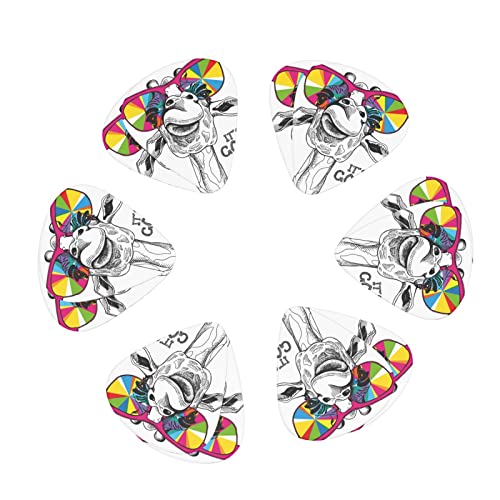 Ensemble de 12 médiators de guitare girafe drôle mignon pour guitare acoustique, guitare électrique, contrebasse… - Les Beatles, Paul McCartney, John Lennon, RIngo Starr, George Harrison Ensemble de 12 médiators de guitare girafe drôle mignon pour guitare acoustique, guitare électrique, contrebasse… – Image 3