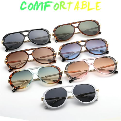 helena Retro Metal Double Bridges Square Women Sunglasses Fashion Shades UV400 Men Punk Pilot Sun Glasses4