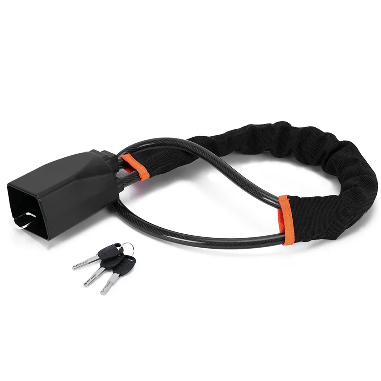 Car Steering Wheel Lock Seat Belt Lock, Black Car Steering Wheel Seat Belt Lock with 3 Keys -Theft Fits Most Cars