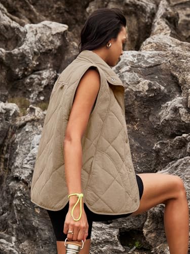SENSERISE Womens Puffer Vest Quilted Vests Oversized Lightweight Outerwear Puffy Padded Jacket Winter Fall Outfits4