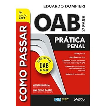 Capa do livro COMO PASSAR NA OAB 2ª FASE - PRATICA PENAL - 9ª ED - 2021