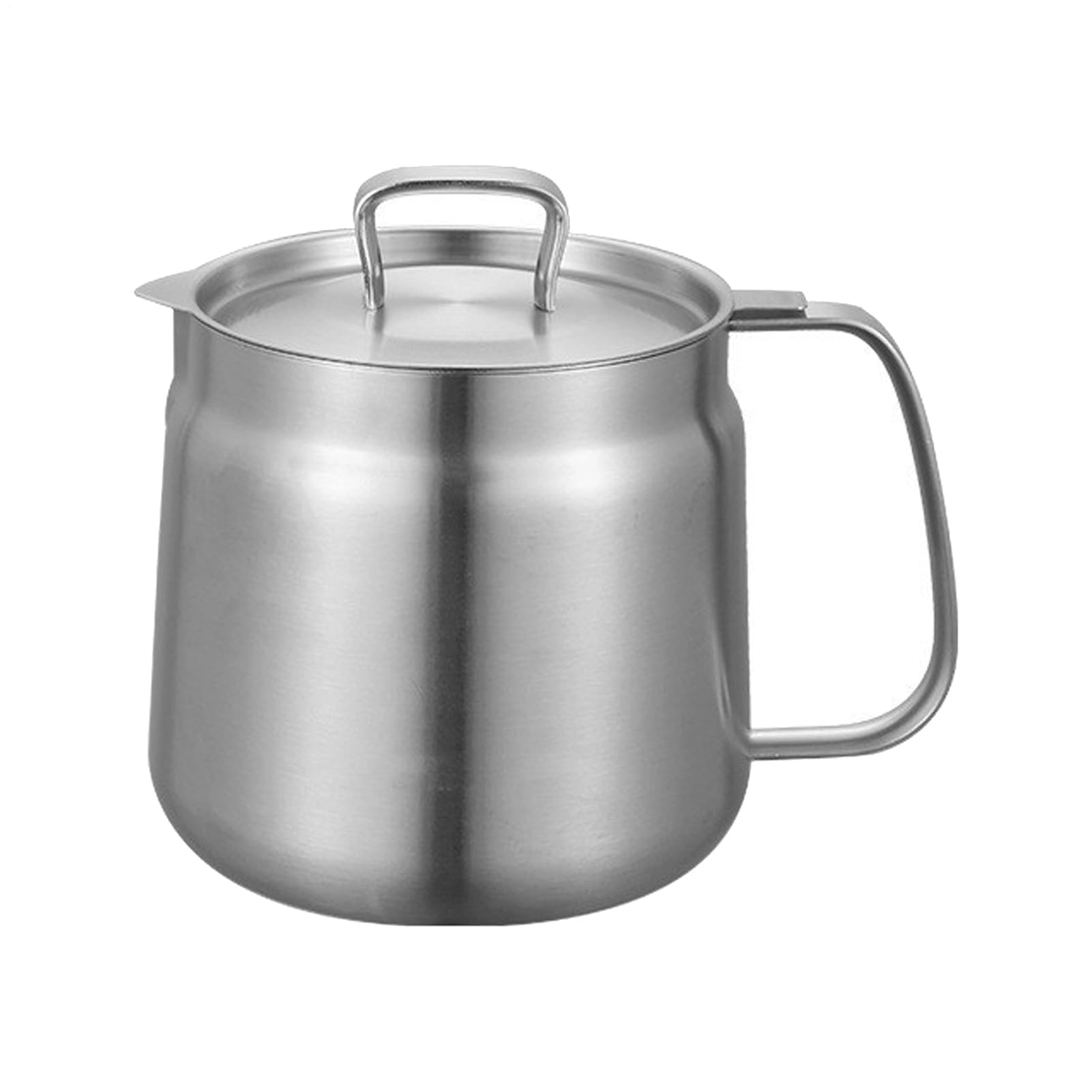 Contenedor de grasa de acero inoxidable con colador de cocina extraíble de 1.5L