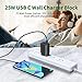 USB C Wall Charger,25W Super Fast Charger Dual Port Fast Charging for Samsung Galaxy S21/S21Ultra/S21+/S20/S20Ultra/Note20/Note 20Ultra/Note 10/Note10+/Z Fold 3/Z Flip 3/iPad Pro 12.9/11