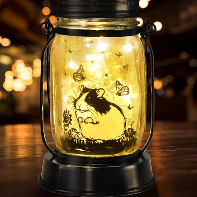 Dog Solar Lanterns Dog Lover Gifts for Women Men Dog Lovers Gifts Hanging Dog Lanterns with Stake for Yard Lawn Garden Decor Waterproof Dog Lights Torches
