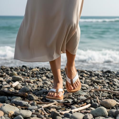 Image of AEROTHOTIC Beach Sandals for Woman Non Slip Flip Flops Quick Dry Slippers