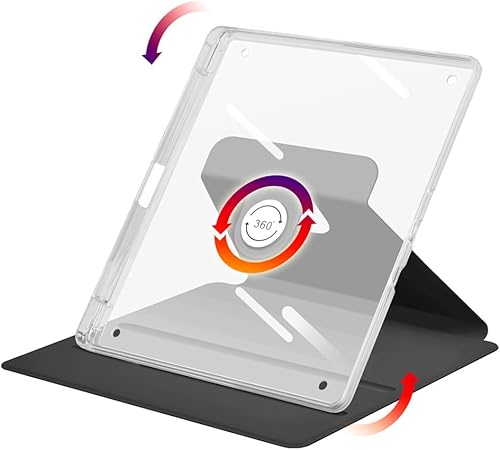 Miniatura 3 de Funda para Kindle Scribe con portalápices (rotación de 360 grados y encendido automáticoapagado automático), funda con soporte de folio premium con