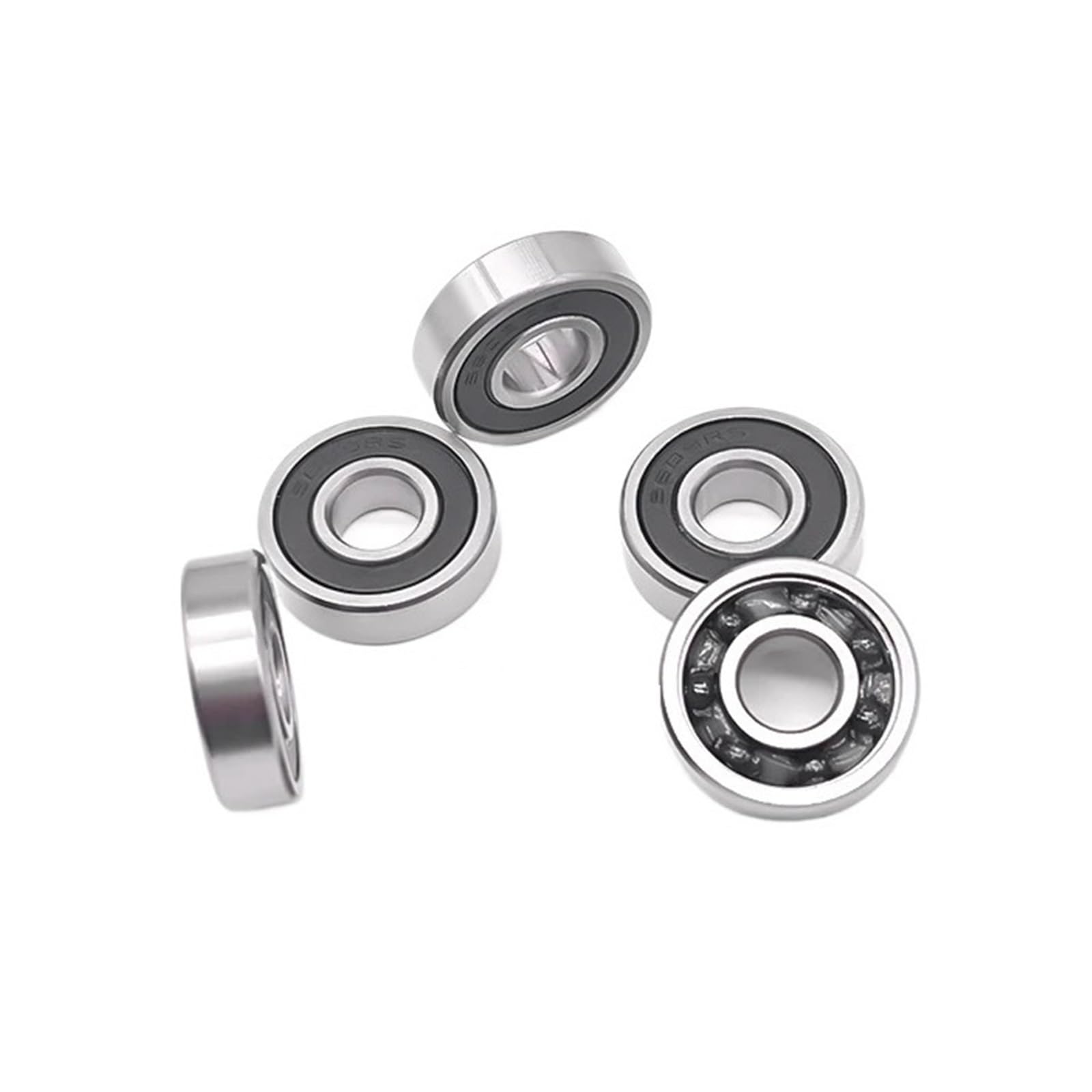 5 rodamientos de Bolas cerámica híbridos Acero Inoxidable S609RS CB 9x24x7 mm ABEC-7 for Bicicletas
