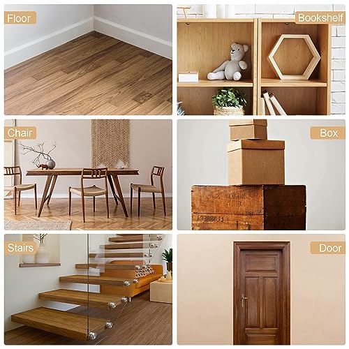 DEWEL Furniture Repair kit, 12 Colors Wood Filler for Scratch Cover, Floor Scratch Remover Stain Marker Set, Touch Up Paint for Wooden Floors Cabinet Tables, Fix Furniture Scratches Cracks Hole by DEWEL - Image 5