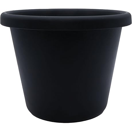 HC Companies Classic Black Plastic Plant Pot: Your Greenery's Stylish Abode