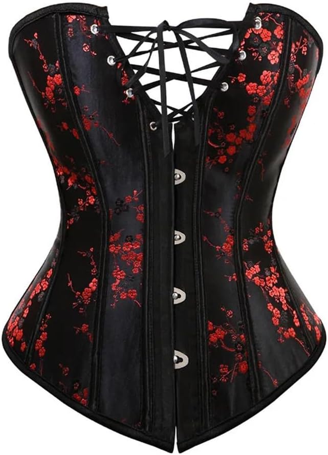 Womens Overbust Corset Plus Size Burlesque Costumes Vintage Corsets And Bustiers Tops