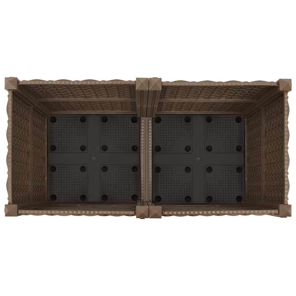 vidaXL Arriate 80x40x38 cm Polipropileno