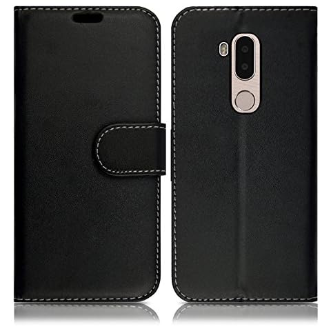 Case For Alcatel A7 XL, Wallet Pocket with Card Slots Leather Magnetic Closure Phone Case for Alcatel A7 XL - Black Cover