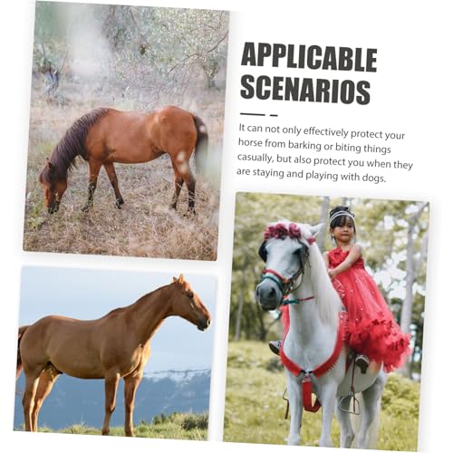 Muselière cheval taille moyenne ajustable anti-aboiement pour bétail - 3