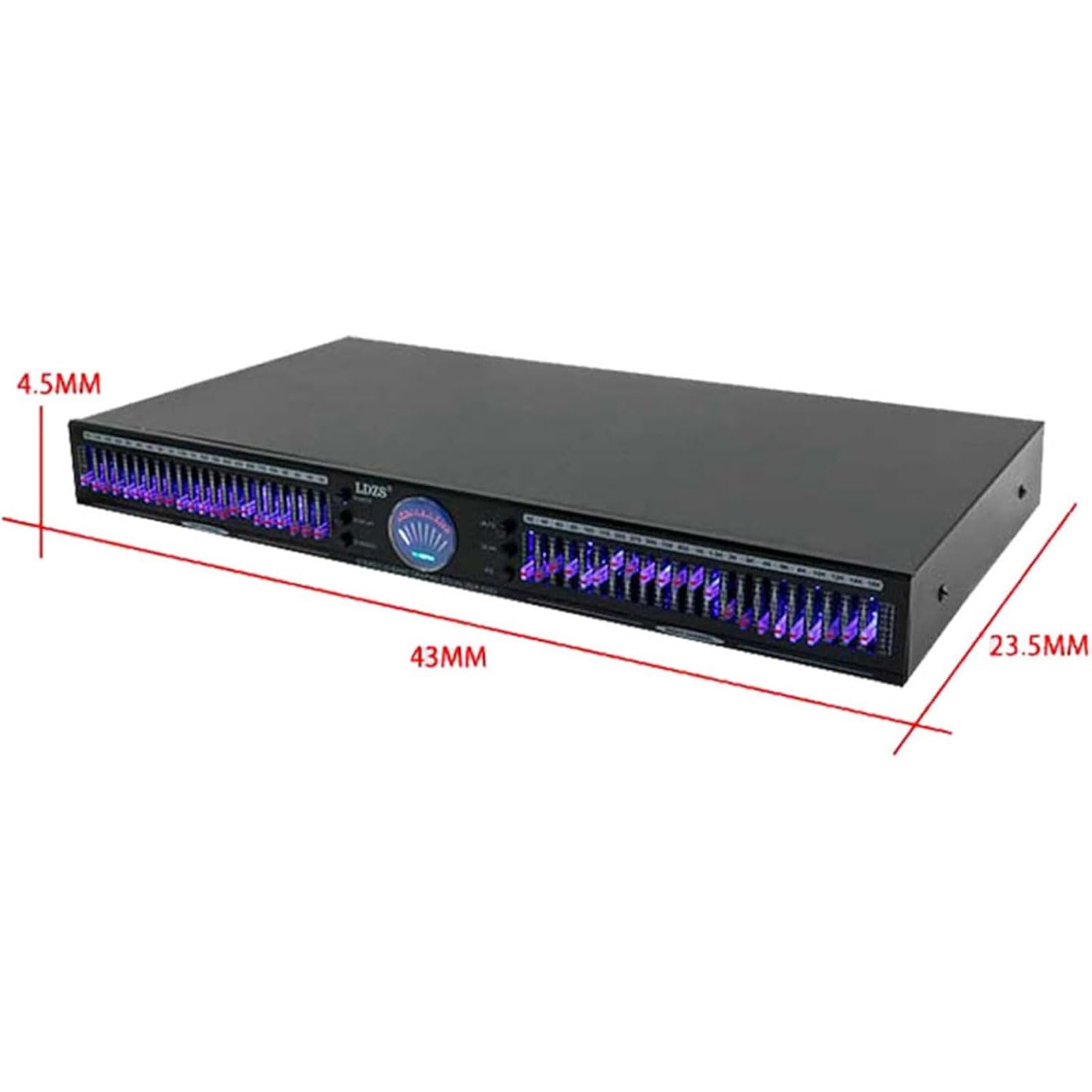 22-pasmowy profesjonalny korektor graficzny stereo, dwukanałowy montaż w szafie 1U, automatyczna redukcja szumów, do domu, występów, studia, sceny