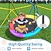 Climbing Dome,10 FT Dome Climber with Rainbow Saucer Swing Outdoor&Indoor Anti-Rust Metal Jungle Gym For Backyard Play Equipment Geometric Dome Toddler Climbing Toys Great Gift for Kids Aged 3 to 8