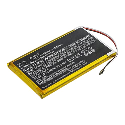 Synergy Digital Player Battery, Compatible with Astell&Kern AK380 Player, (Li-Pol, 3.8V, 3300mAh) Ultra High Capacity, Replacement for Astell&Kern CP-AK380 Battery