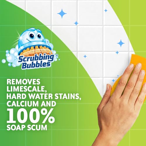 Scrubbing Bubbles Mega Bathroom and Shower Foamer Aerosol, Rainshower Scent, 20oz (Pack of 2)
