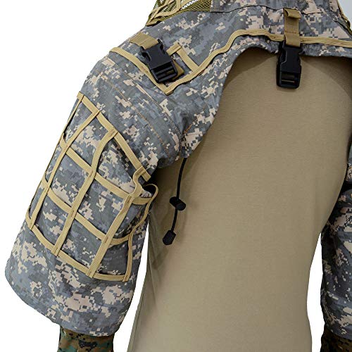 LytHarvest Sniper Ghillie Suit Foundation, Ripstop, Camouflage Tactical Ghillie Hood (ACU)