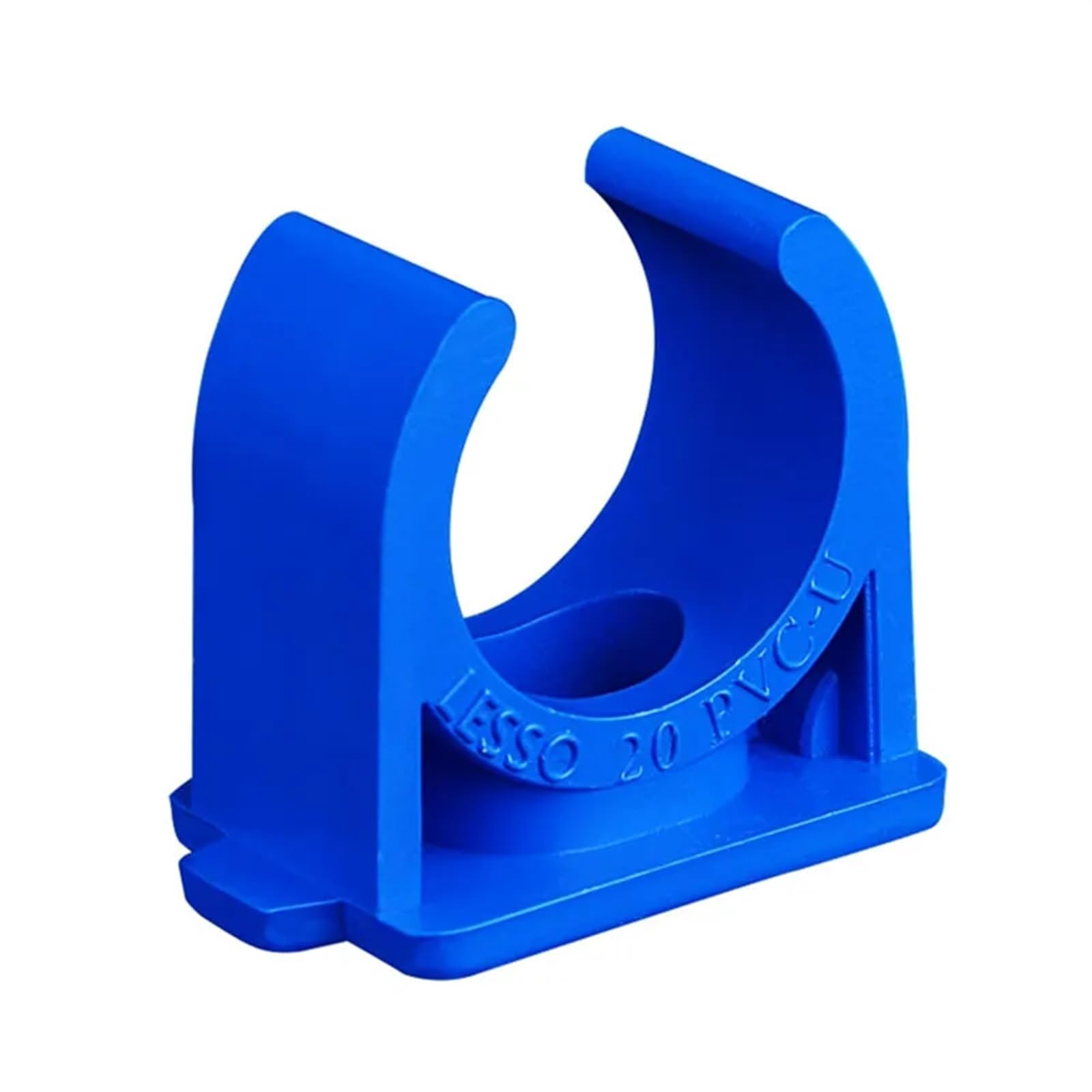 U de Fixation Collier de serrage en PVC for tuyaux en U 20/25/32/40/50 mm for raccords de tuyaux d'irrigation de jardin Bleu/blanc Épaississement(Blue 50mm,10PCS)
