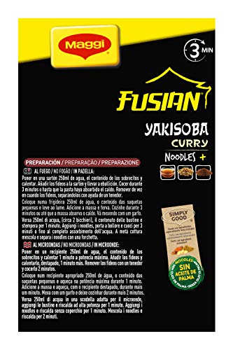 Maggi Fusian Yakisoba Curry Noodles Istantanei con...