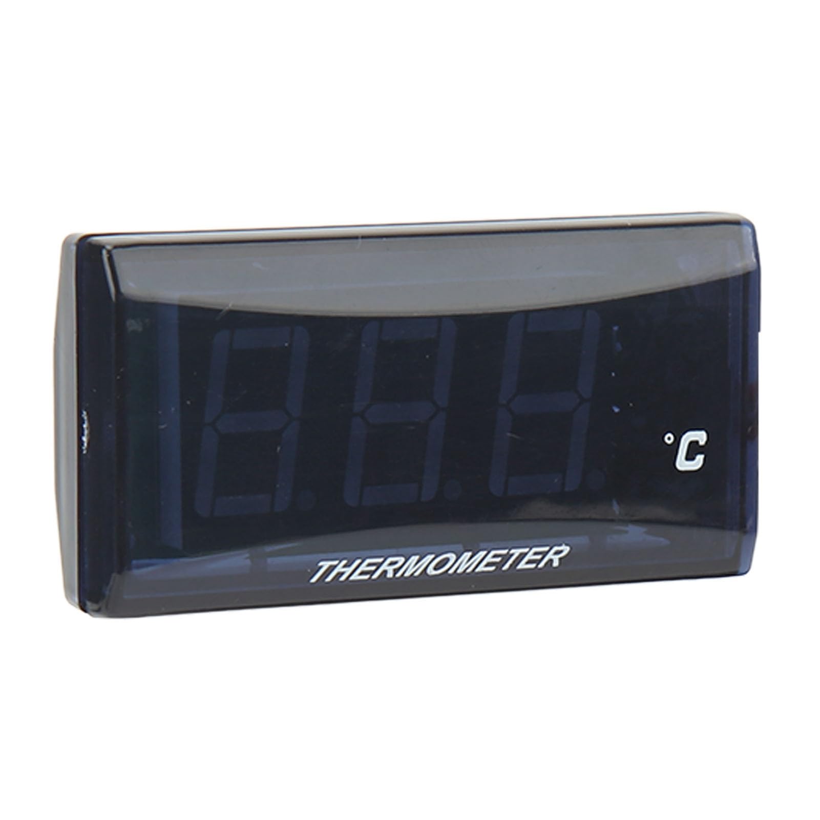 Universal Motorcycle Water Temperature LCD Digital Super Slim 0 120 ℃ Plage d'affichage avec adaptateur de capteur 18 mm pour et autres motos matériaux ABS 57 x 29 x 13 mm (Rote