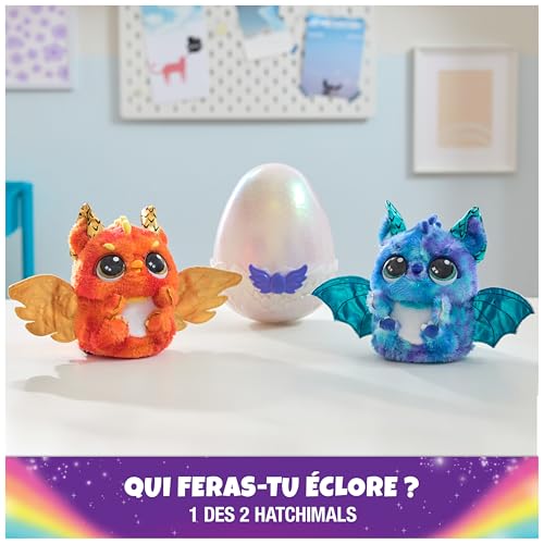Peluche interactive Draggle Hatchimals Alive compagnon surprise avec sons et réactions - 6