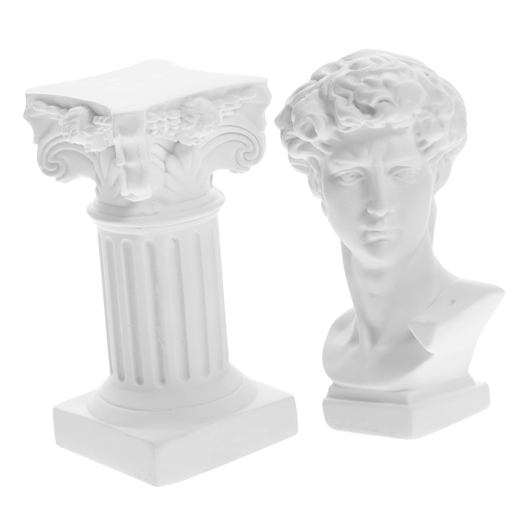 FONDOTIN 1 Juego Adornos De Estatua Famosa Escultura Estatuilla Romana Decoration Griega Busto Romano Escultura Romanos Estatuas para La Decoración del Hogar Estatua De David Valor