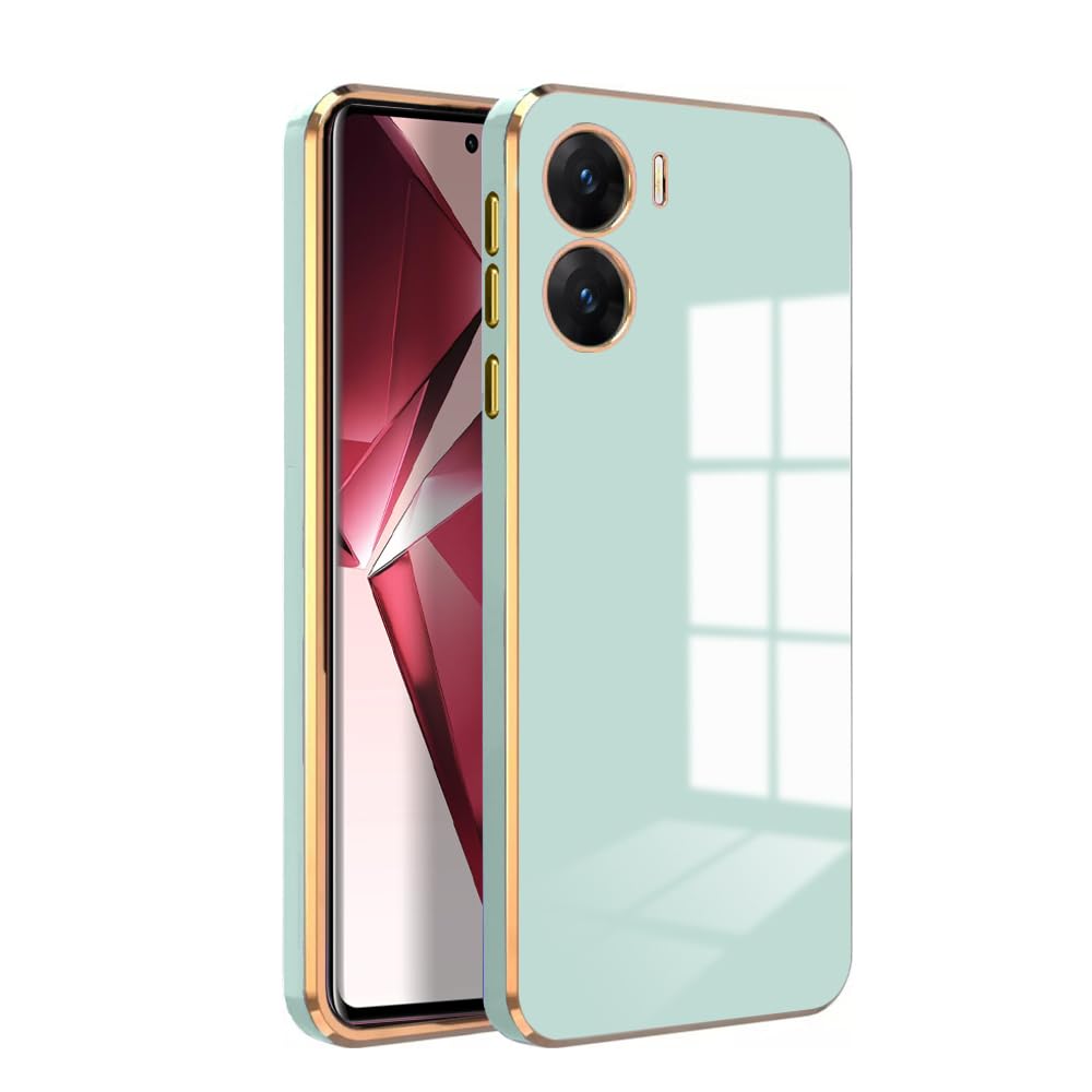 KARWAN®️ Luxury 6D Chrome Back Cover Case Compatible for Vivo V29E |Slim Shockproof Soft TPU | Raised Lips Protection | Camera Protection | Stylish Back Case and Cover | -Mint (B0CKMRJRGK) Amazon Price History, Amazon Price Tracker
