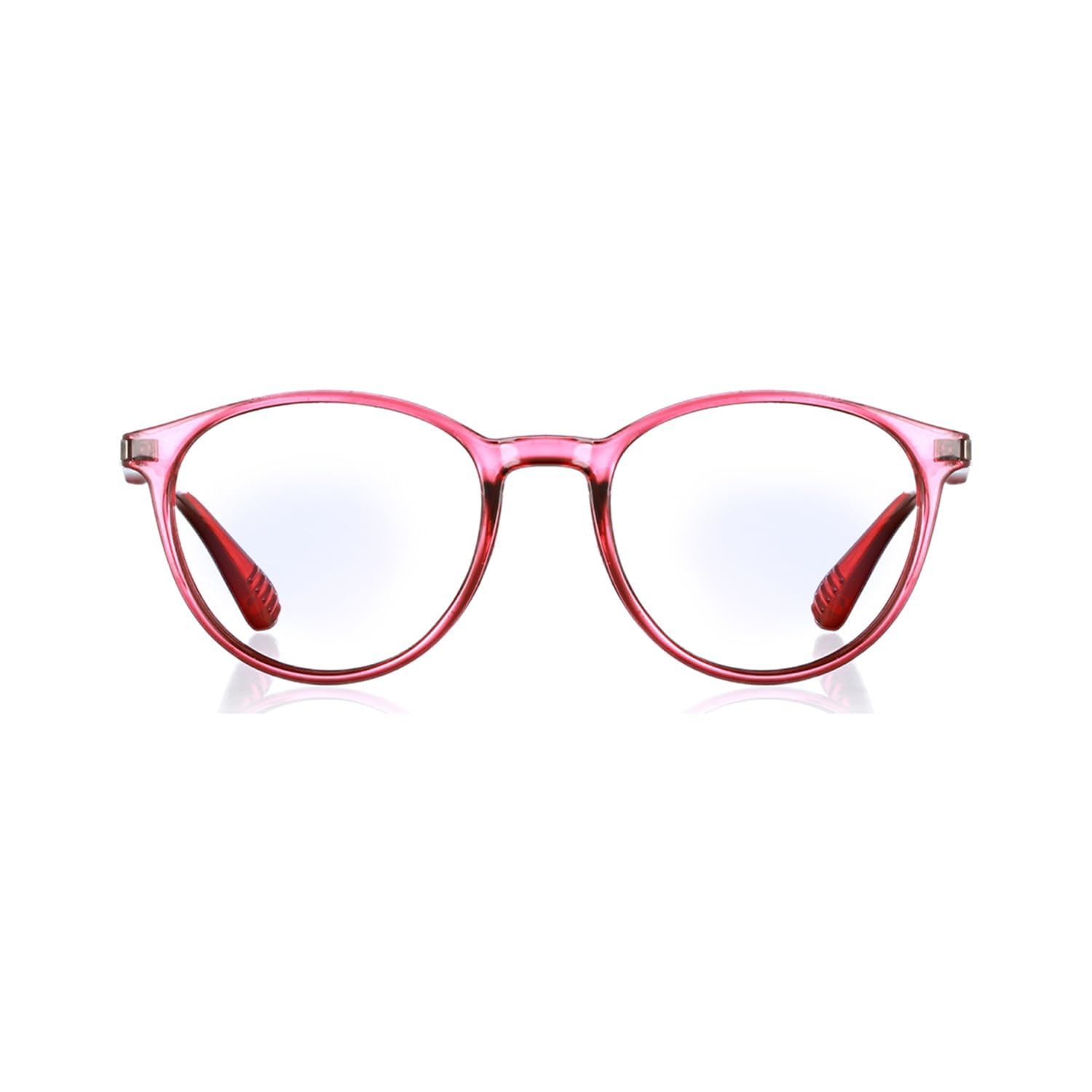 ENRICO Bluno Round Zero Power Glasses for kids | Anti Glare Blue Light Filter Glass for Kids Eye Protection from Laptop/Mobile Screen | Reading Glasses for Boys & Girls