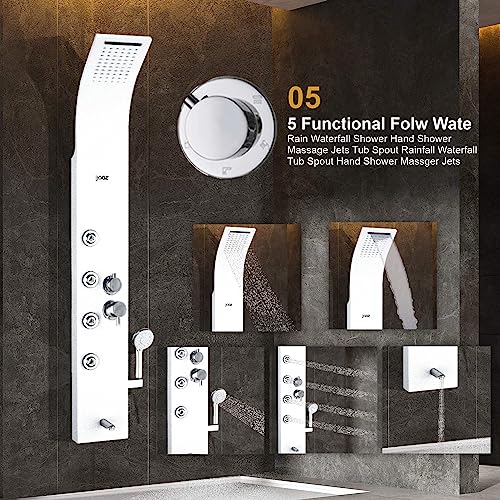 Image of JAAZ Zander White Shower Panel (Zander White)