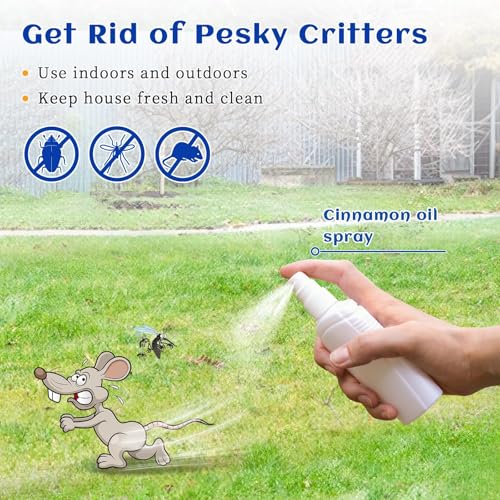 Image of HIQILI Cinnamon Essential Oil for Spary, Diffuser, Garden and Kitchen - 100% Pure Natural - Indoor and Outdoor, 3.38 Fl Oz