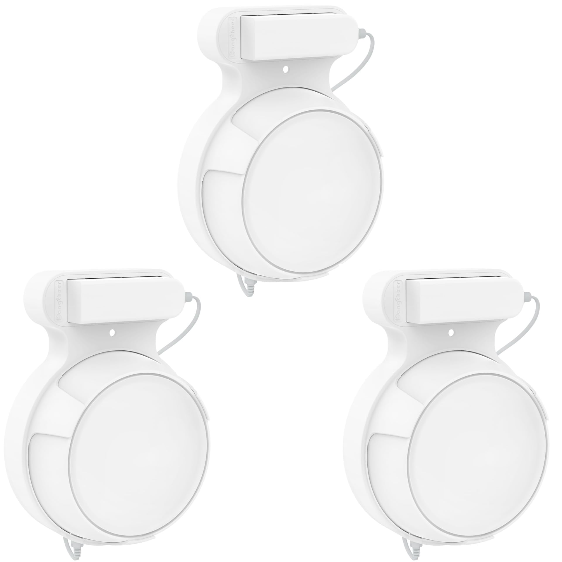 Stander Compatible with TP Link Deco BE23 / BE25 / BE3600 / BE5000 Mesh WiFi 7 System Simple and Robust Wall Mount Stand Mount TP Link Deco BE23 / BE25 / BE3600 / BE5000 Holder (White, 3 Pieces)