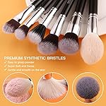 BEILI-Makeup-Brushes-20pcs-Makeup-Brush-Set-Natural-Goat-Hair-Premium-Synthetic-Kabuki-Foundation-Face-Powder-Fan-Contour-Concealer-Eye-Shadows-Eyebrow-Eyeliner-Make-Up-Brush-Tools-KitBlack