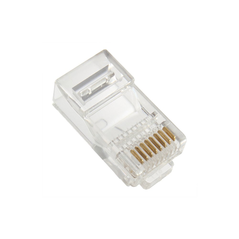 100Pcs 8P8C RJ45 Cristallo Cavo Filo connettore a crimpare modulare Plug di Rete