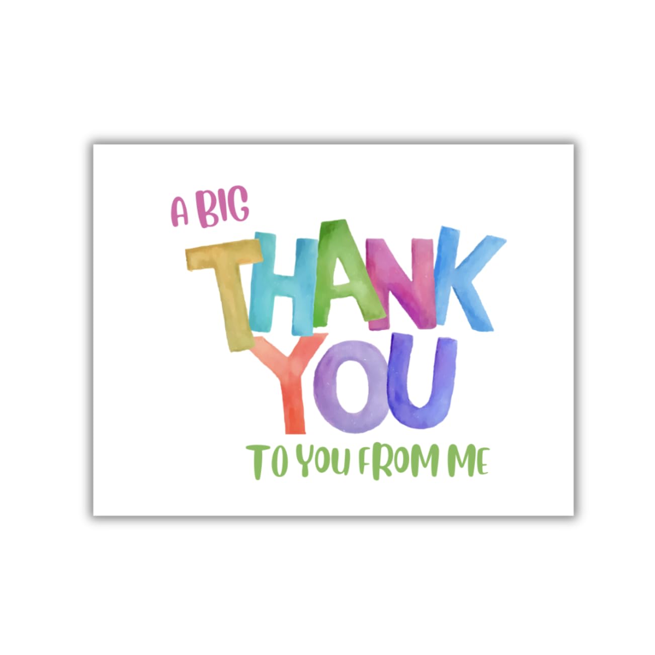 Be Amazing Paper Company Premium Folded Blank Thank You Notecards (Pack of 6) with Cotton Stock and A2 Envelopes - Elegant Stationery Set for