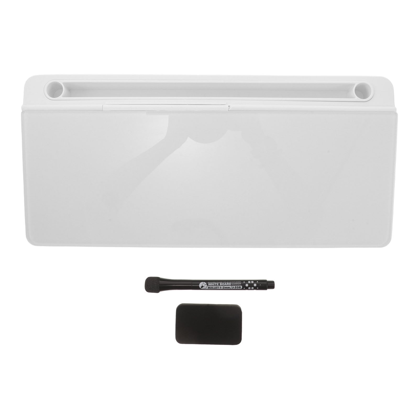 Gadpiparty Desktop Glas Whiteboard mit Ablage, Stifthalter und