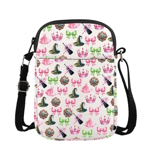 WSNANG Witch Hat Tote Bag Magic Broomstick Shoulder Bag Musical Lover Gift Witch Musical Merchandise