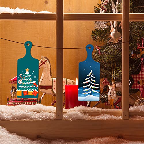 48 Piezas Mini Tabla De Cortar Madera Con Mango miniatura 4