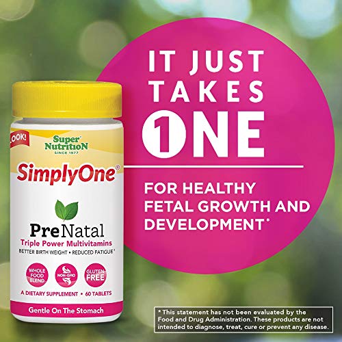 SuperNutrition, SimplyOne Multi-Vitamin for PreNatal, One/Day Tablets, 90 Day Supply