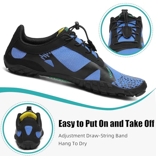 Image of SAGUARO Womens Mens Barefoot Shoes Minimalist Trail Runner Wide Toe Box Zero Drop Outdoor Cross Training Shoe