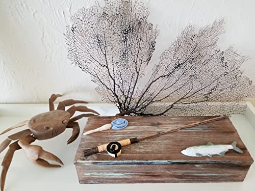 Tumbler Home Rustic Wooden Keepsake Box - Gift for Fisherman. Dad Gift for Fathers Day, Birthday, Christmas or Anniversary - Image 2