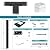 Muzata 4Pack Cable Railing Post Black Square Weldless Flat top 36’’x2’’x2’’ Stainless Steel Pre-Drilled for Wood Concrete Surface Mount Deck Balustrade Invisible PS02 BH4S, PT1 PT2 PT6
