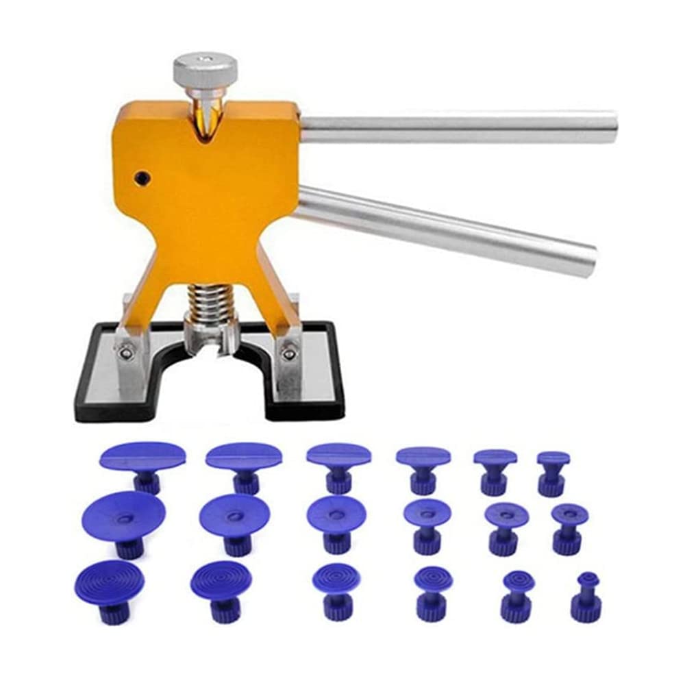 Car Body Dent Repair Tools Dent Removal Puller,DIY Auto Body Paintless Dent Removal Tools Kit with 18 Tabs Paint Dent Repair Lifter Tool