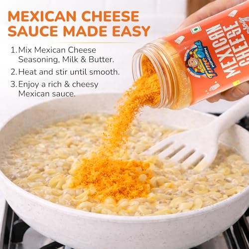 Image of Time Out Popcorn Mexican Cheese Seasoning, Multi-Purpose Powder, Popcorn and Snacks Flavoring,Pack of 2, 100g Each